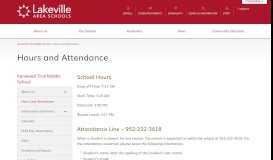 
							         Hours and Attendance - Kenwood Trail Middle School								  
							    