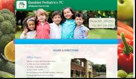 
							         Hours & Directions - Bambini Pediatrics Pc								  
							    