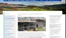 
							         Householder Permitted Development Rights | Brecon Beacons ...								  
							    