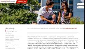 
							         Housing Agreement - Montclair State University								  
							    