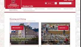 
							         Housing and Dining | Student Life - Miami University								  
							    