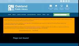 
							         Housing and Landlords | Oakland Public Library								  
							    