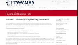 
							         Housing and Residence Halls - Itawamba Community College								  
							    