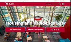 
							         Housing and Residence Life | Ball State University								  
							    