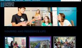 
							         Housing and Residence Life - Hawaii Pacific University								  
							    