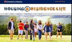 
							         Housing and Residence Life, U.Va. - University of Virginia								  
							    