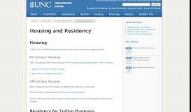 
							         Housing and Residency - Graduate Student Guide -Student Life - The ...								  
							    