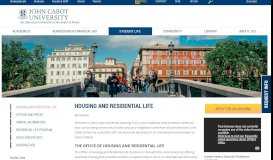 
							         Housing and Residential Life - John Cabot University								  
							    