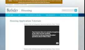 
							         Housing Application Tutorials - UC Berkeley Housing								  
							    