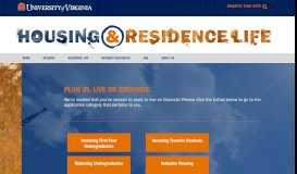
							         Housing Application - UVA Housing & Residence Life - University of ...								  
							    