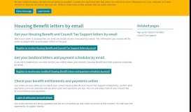 
							         Housing Benefit letters by email - Bury Council								  
							    