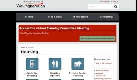 
							         Housing | Borough Council of Wellingborough								  
							    