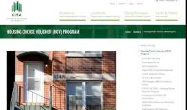 
							         Housing Choice Voucher (HCV) Program | The Chicago Housing ...								  
							    