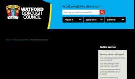 
							         Housing Customer Portal | Housing advice and support | Watford ...								  
							    