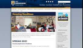 
							         Housing Deadlines - Housing and Residence Life at UNCG								  
							    