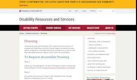 
							         Housing | Disability Resources and Services								  
							    