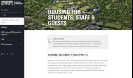 
							         Housing for students, staff & guests | University of Twente								  
							    