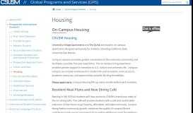 
							         Housing | Global Programs and Services (GPS) | CSUSM								  
							    
