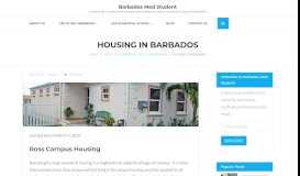 
							         Housing in Barbados – Barbados Med Student								  
							    