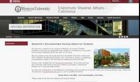 
							         Housing Information | University Student Affairs - California								  
							    