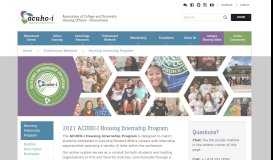 
							         Housing Internship Program - acuho-i								  
							    