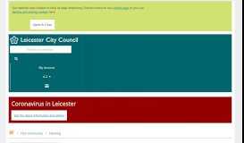 
							         Housing - Leicester City Council								  
							    