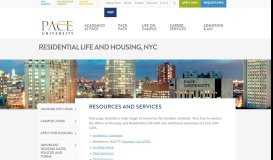 
							         Housing | New York City | Resources And Services | PACE UNIVERSITY								  
							    