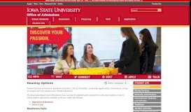 
							         Housing Options | Iowa State University Admissions								  
							    