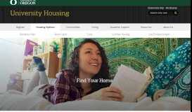 
							         Housing Options | University Housing - University of Oregon Housing								  
							    