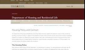 
							         Housing Policy and Contract : Department of Housing and Residential ...								  
							    
