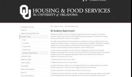 
							         Housing Policy - University of Oklahoma								  
							    
