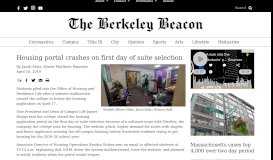 
							         Housing portal crashes on first day of suite selection – The Berkeley ...								  
							    