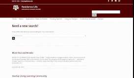 
							         housing portal - Residence Life - Texas A&M University								  
							    