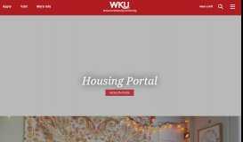 
							         Housing Portal | Western Kentucky University								  
							    