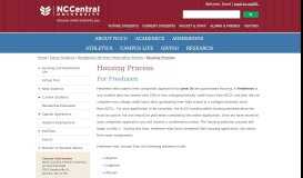 
							         Housing Process - North Carolina Central University								  
							    