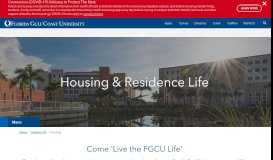 
							         Housing & Residence Life - Florida Gulf Coast University								  
							    