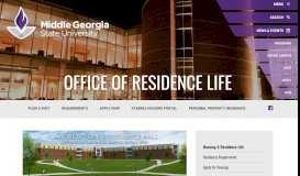 
							         Housing & Residence Life: Middle Georgia State University								  
							    
