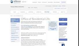 
							         Housing & Residence Life - Philadelphia University + Thomas ...								  
							    