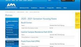 
							         Housing & Residence Life - Rates - 2018-2019 Semester Rates - UAH								  
							    