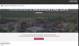 
							         Housing & Residential Life - Eastern Washington University								  
							    