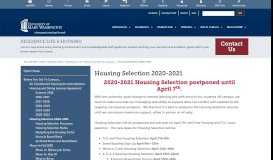 
							         Housing Selection 2019-2020 - University of Mary Washington								  
							    
