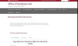 
							         Housing Selection Resources - SJU WordPress Sites - Saint Joseph's ...								  
							    