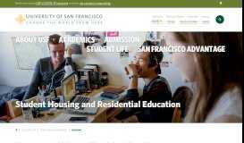 
							         Housing - Student Life | University of San Francisco								  
							    