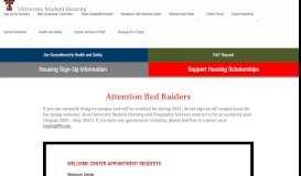 
							         Housing | TTU: University Student Housing								  
							    
