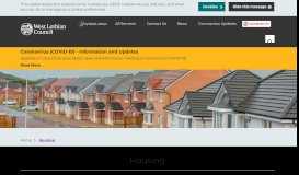 
							         Housing - West Lothian Council								  
							    