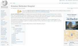 
							         Houston Methodist Hospital - Wikipedia								  
							    