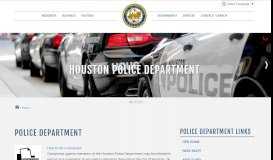 
							         Houston Police Department - City of Houston								  
							    