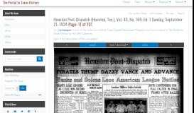 
							         Houston Post-Dispatch (Houston, Tex.) - The Portal to Texas History								  
							    