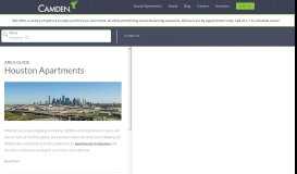 
							         Houston, TX Apartments for Rent - CamdenLiving.com								  
							    