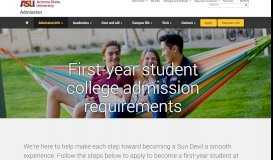
							         How and when to apply | Admission | ASU								  
							    